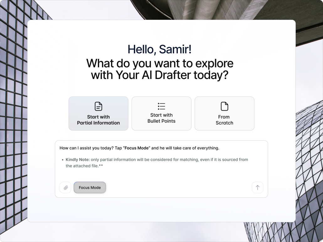 The Drafter module interface